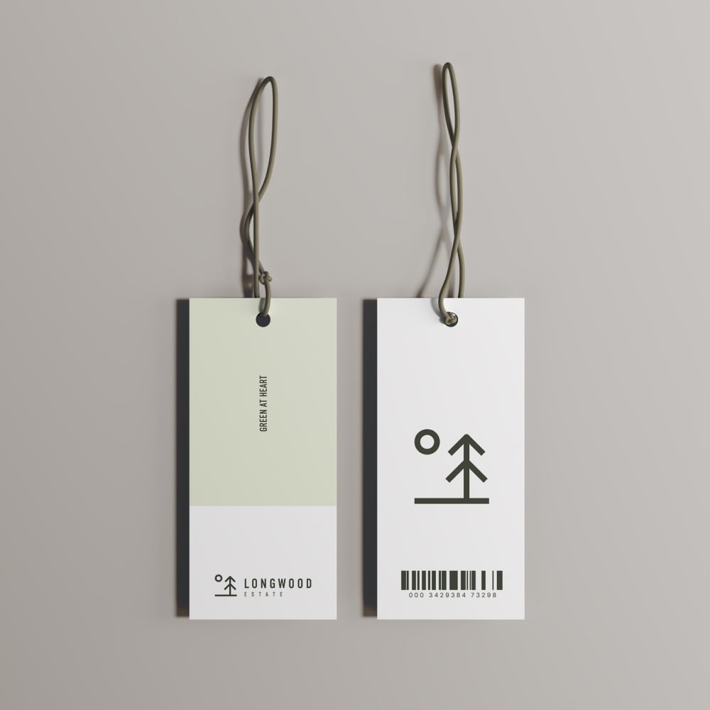 Longwood Estate - Printed Tag Design