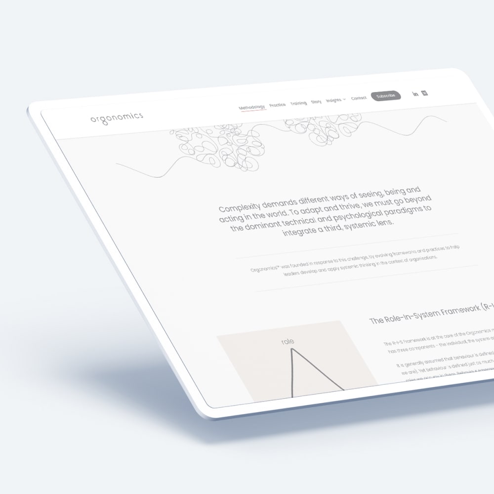 Orgonomics - Website Design